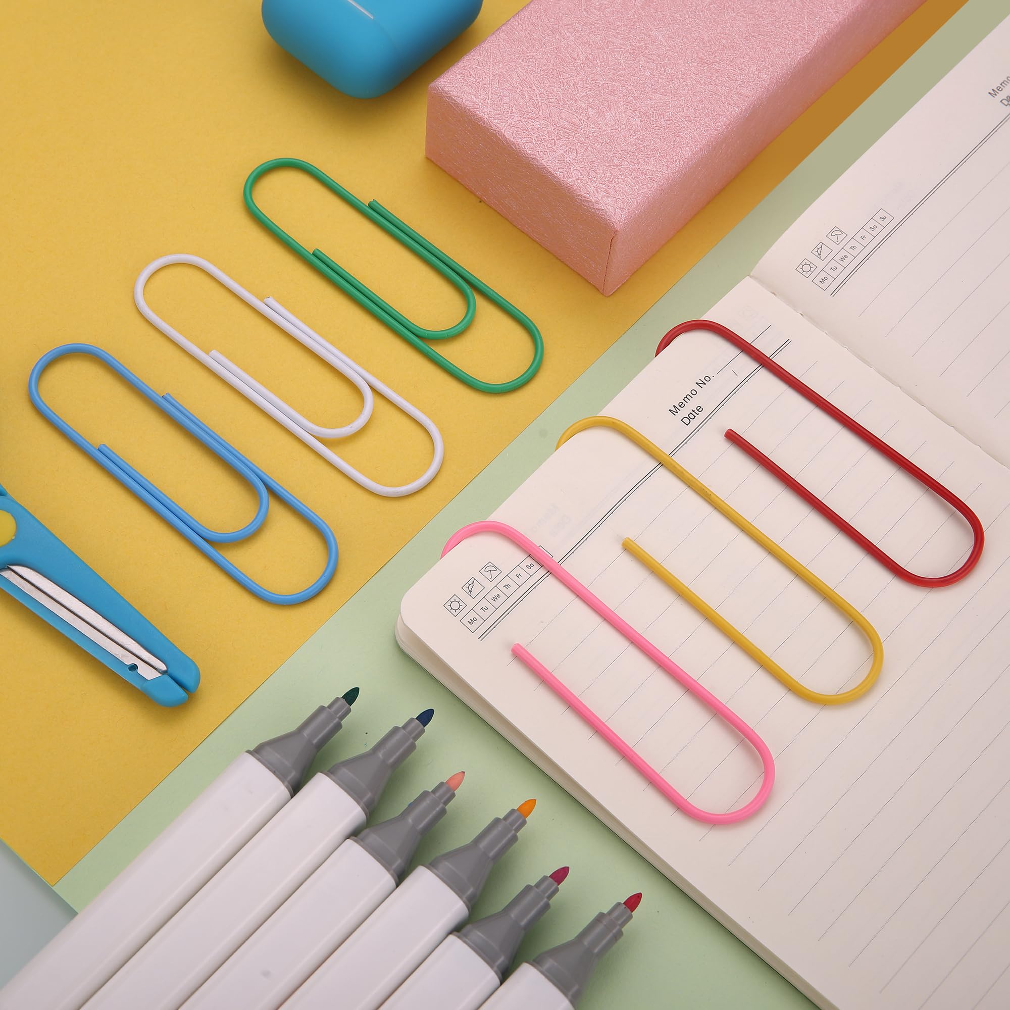 Jumbo 4 Inch Large Paper Clips - 30-Pack Colorful Binder Clips for Home, School & Office Use - Perfect for Organizing Documents, Files and Paperwork