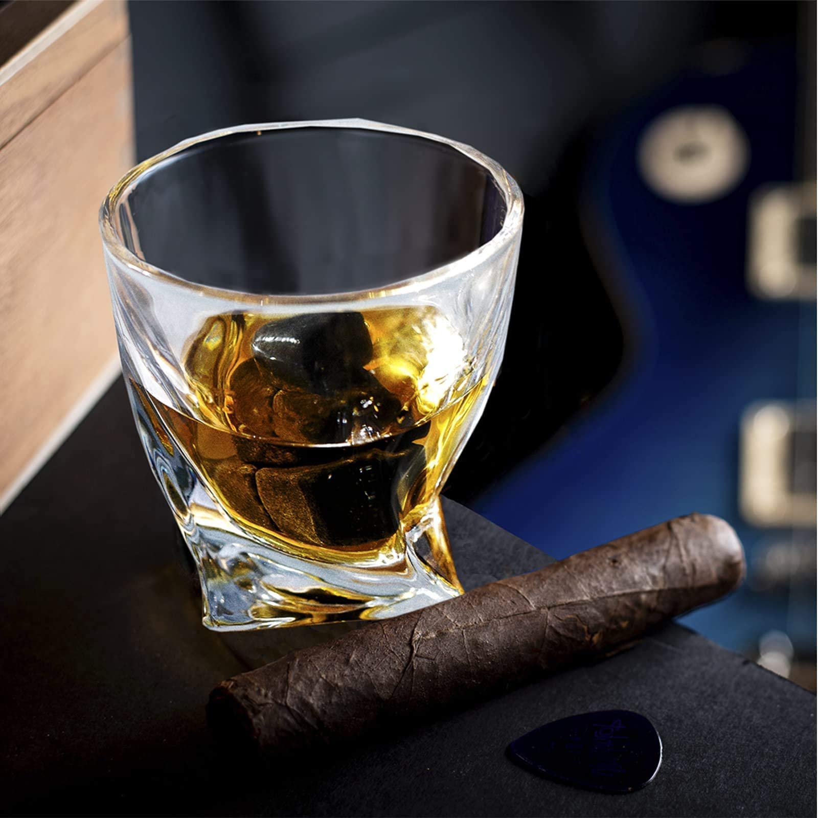 Whiskey Stones Gift Set for Men - Perfect for Christmas & Anniversaries