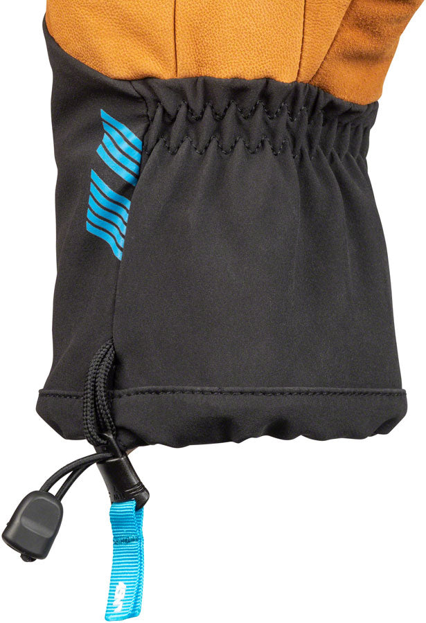 45NRTH 2022 Sturmfist 4 LTR Leather Gloves - Tan/Black, Lobster Style, Medium - Winter Cycling & Snow Sports Cold Weather Protection