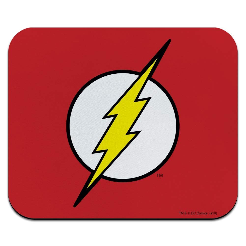 The Flash Lightning Bolt Logo Low Profile Thin Gaming Mouse Pad - Perfect for PC, Laptop & Office Workstations - Smooth Tracking for Gamers & Professionals