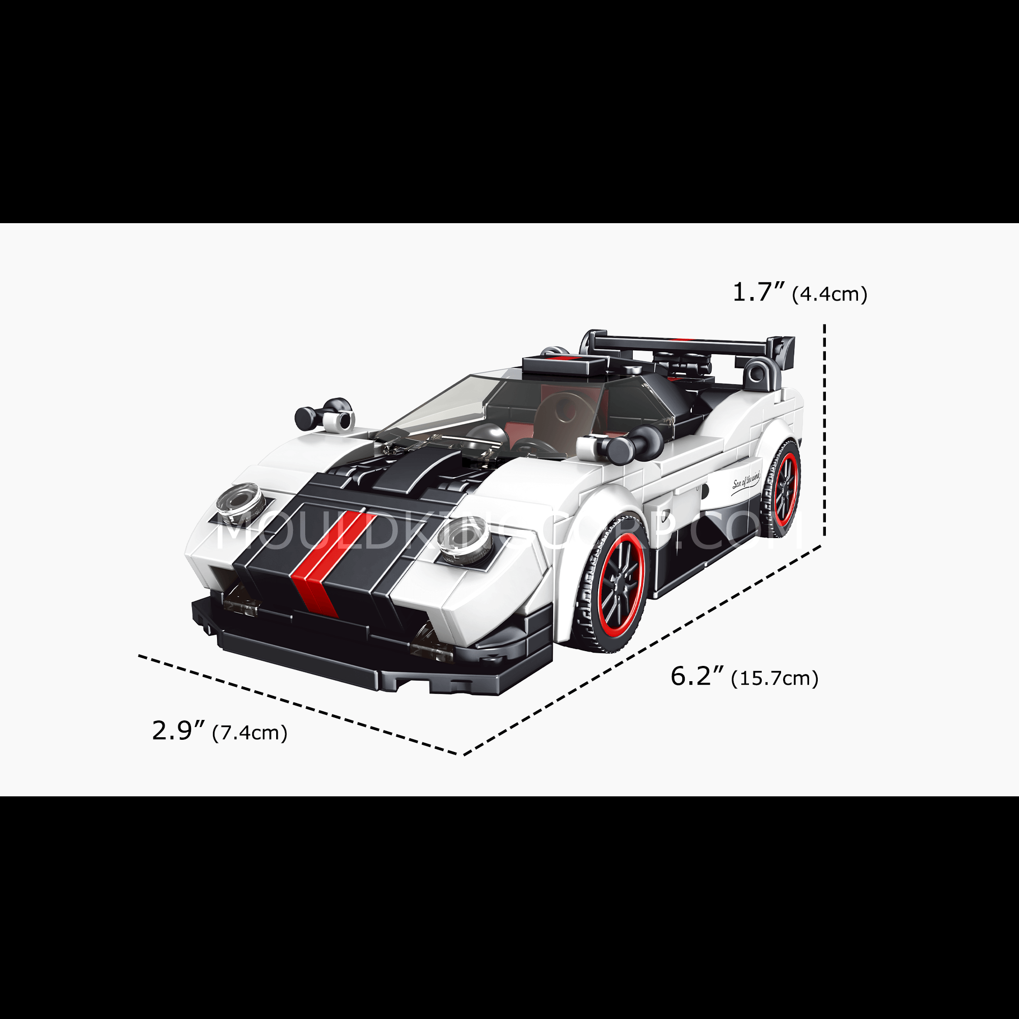 Mould King 27030 Zoda Sports Car Model Building Kit - 374 PCS STEM Toy for Kids & Adults | Perfect for Creative Play, DIY Projects & Collectors | Great Gift for Car Lovers & Model Enthusiasts
