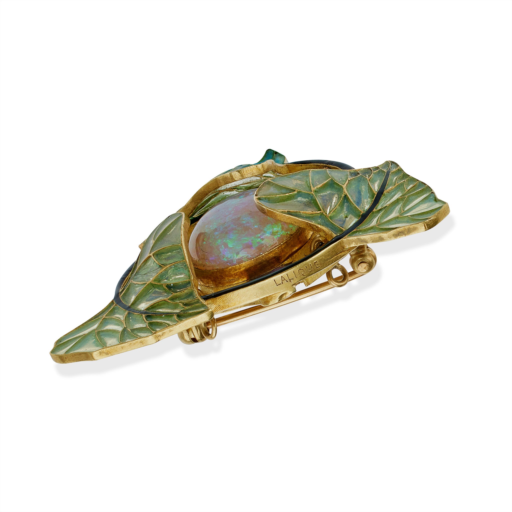Rene Lalique Poplar Pendant Necklace - Elegant Glass Art Jewelry for Women, Gift for Her - Perfect for Weddings, Anniversaries & Special Occasions