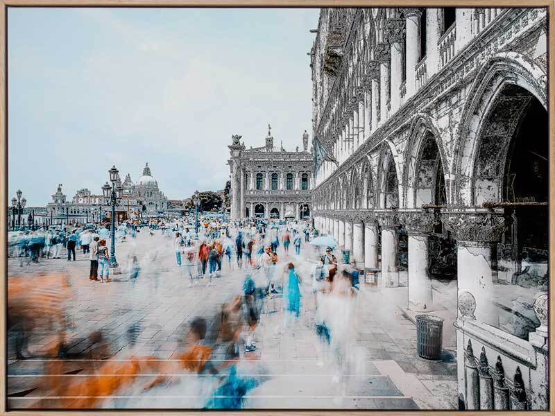 Ciao Venezia Canvas Art Print - Venice Italy Landscape Wall Decor for Living Room, Bedroom & Office