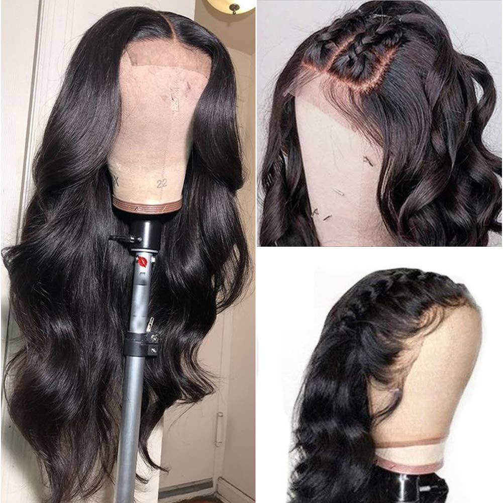 Brazilian Virgin Human Hair Lace Closure Wig 24