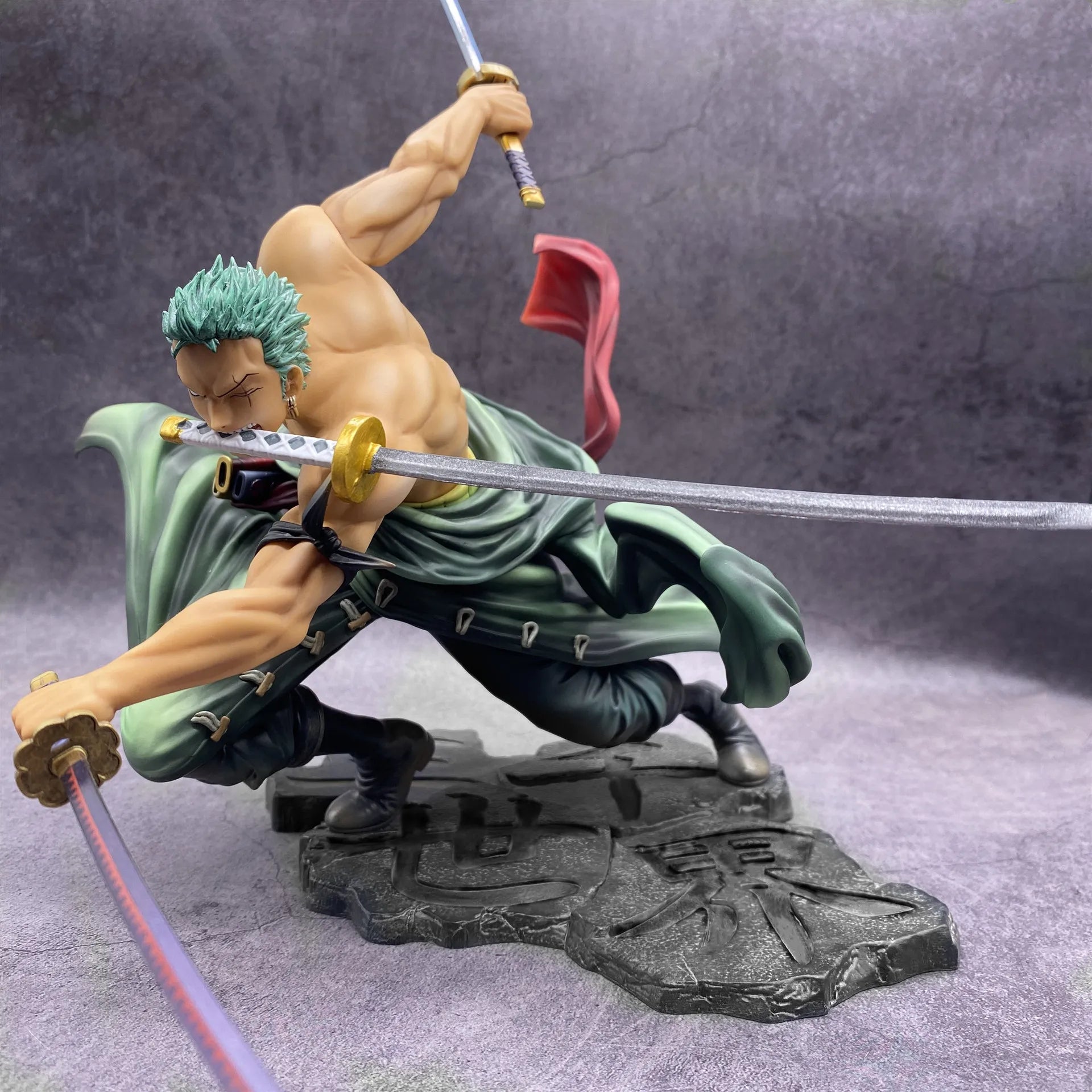 One Piece Roronoa Zoro 3 Sword Style Anime Action Figure Collectible - Perfect for Anime Fans, Display Shelf & Gift for Anime Lovers