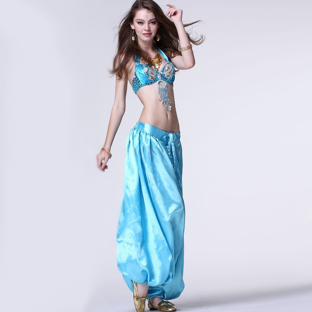 MUNAFIE Metallic Palazzo Pants for Praise Dance, Belly Dance & Carnival - Shiny Satin Wide Leg Pants for Women - Perfect for Arab Festivals, Performances & Special Occasions