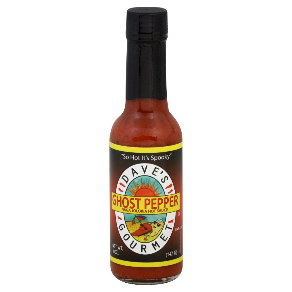 Dave's Gourmet Insanity Hot Sauce - 5 oz (Pack of 12) | Extreme Heat Ghost Pepper Sauce for Wings, Tacos, Burgers & Spicy Food Lovers