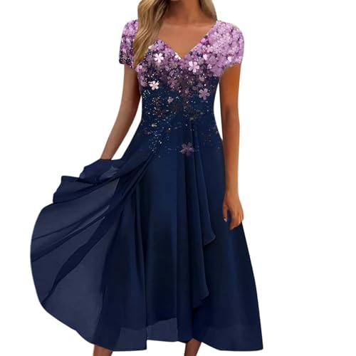 Purple Floral/Blue