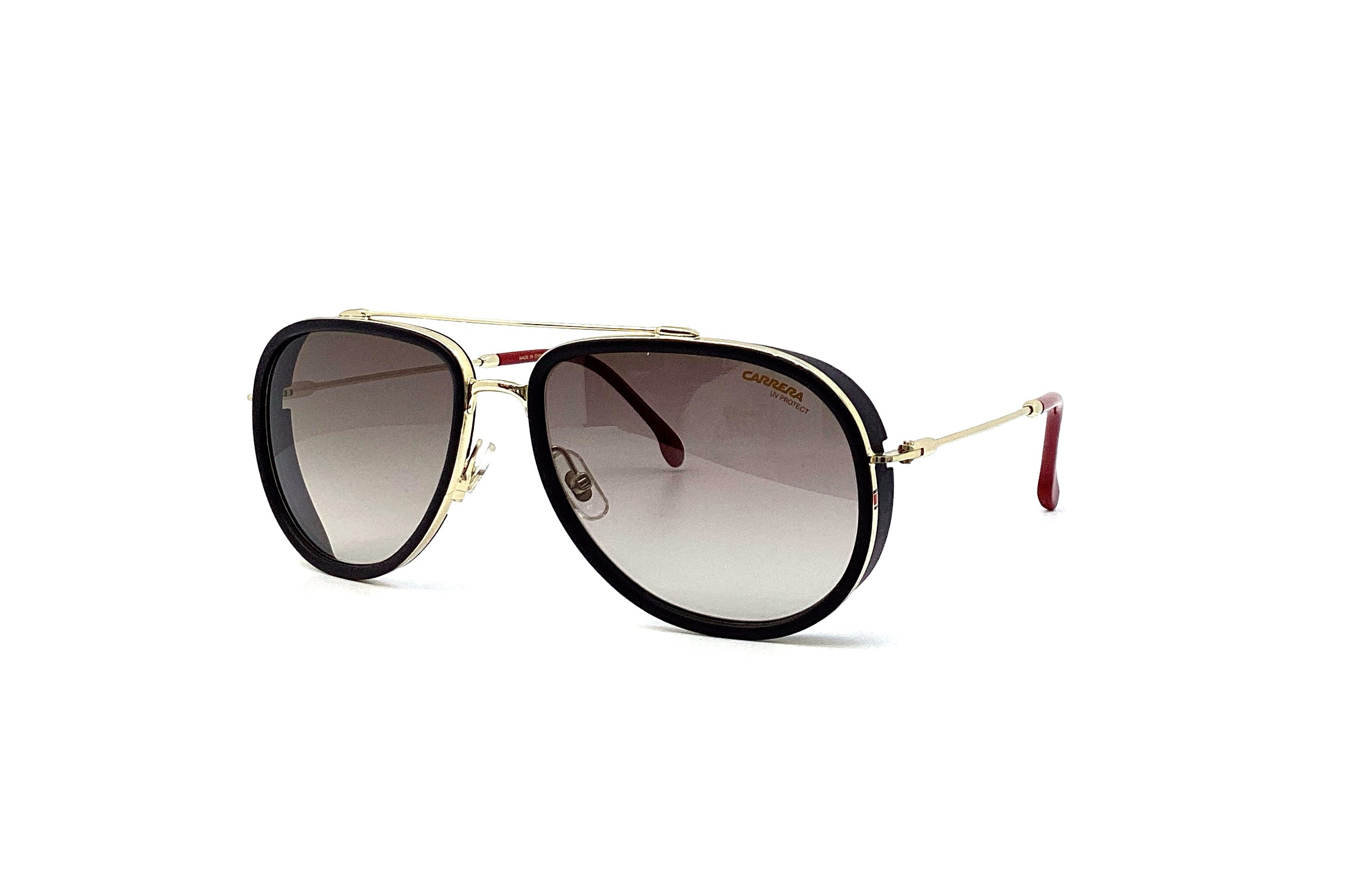 Carrera 166/S Sunglasses Gold Black - Polarized Aviator Sunglasses for Men & Women - UV Protection, Stylish & Durable - Perfect for Driving, Travel & Outdoor Activities