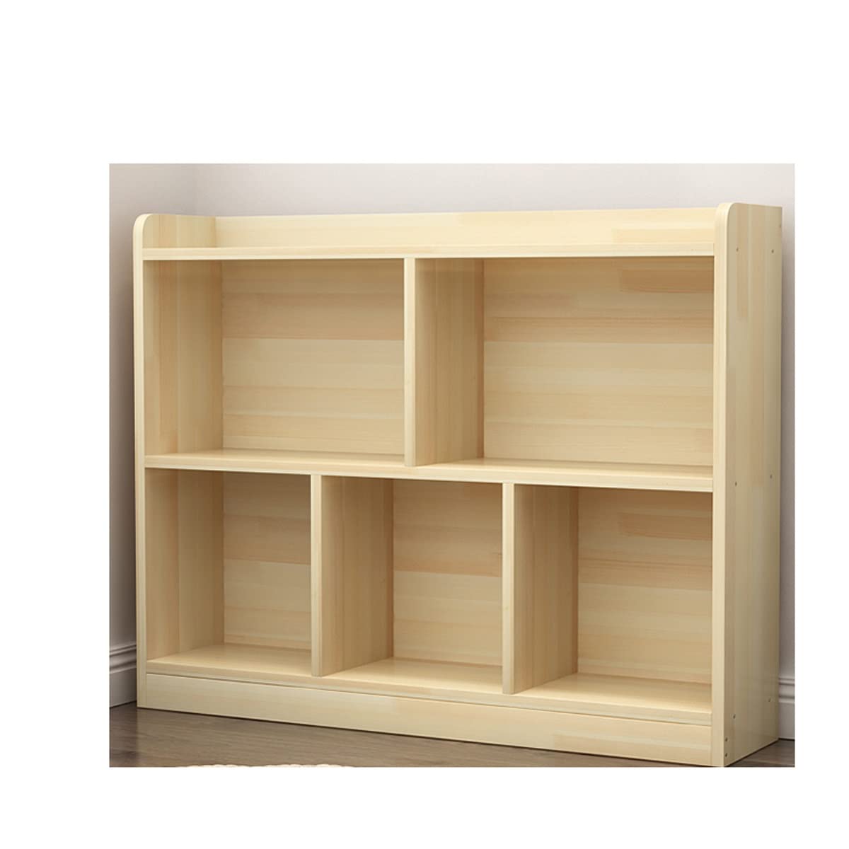Industrial Desktop Book Rack - Long Horizontal Bookshelf Organizer for Living Room Storage | Space-Saving Bookcase for Office, Study & Home Decor