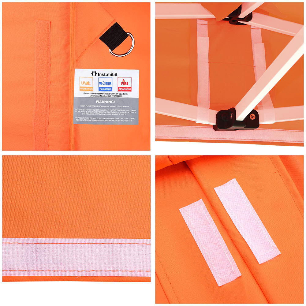 InstaHibit 10x20 Pop Up Canopy Replacement Top - CPAI 84 Certified Waterproof & UV Protection - Perfect for Outdoor Events, Camping, Beach Parties & Farmers Markets