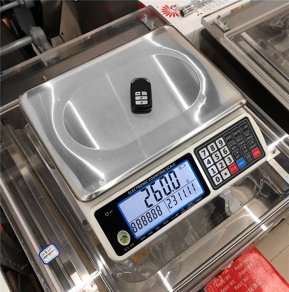 High Precision Digital Electronic Scale - Stainless Steel Commercial Platform Scale for Food, Meat, Jewelry & Postal Weighing with Tare & Zero Function - Perfect for Kitchen, Grocery Store, Warehouse & Shipping Use