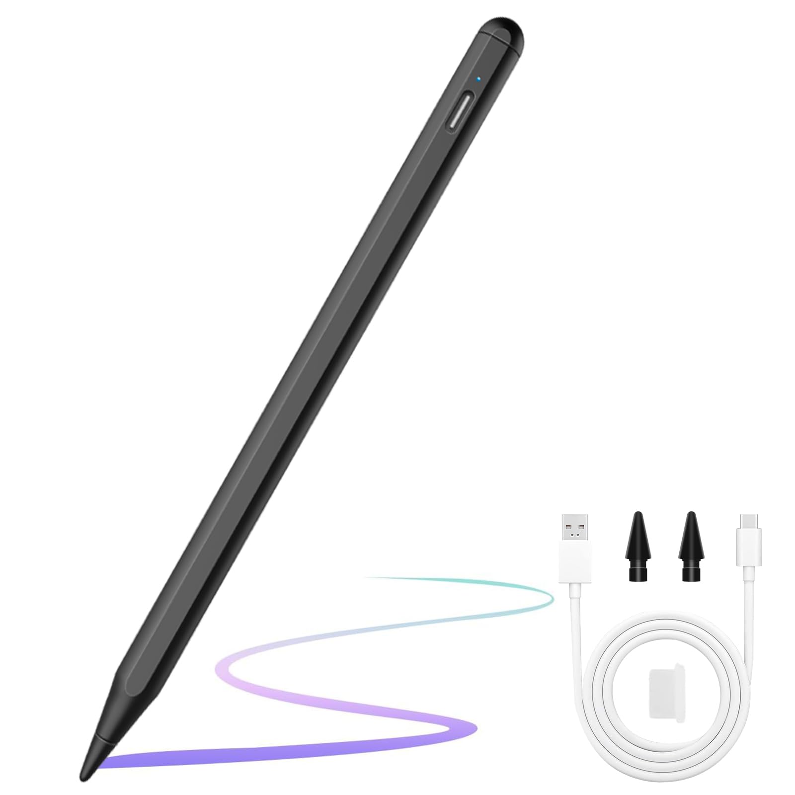 Premium Stylus Pen for iPad 10th & 9th Generation - Active Pencil with Palm Rejection Technology | Compatible with iPad Pro 12.9/11 inch, iPad Air 5/4/3 & iPad 8/7/6 (2018-2023 Models) | Perfect for Digital Art, Note-Taking & Professional Work