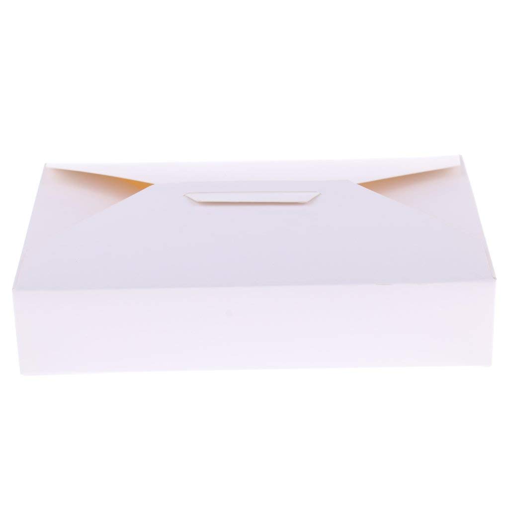 20-Piece Brown & White Kraft Bakery Gift Boxes for Donuts, Muffins, Pastries & Cupcakes | Eco-Friendly Wedding Party Favors & Dessert Packaging | Perfect for Birthday Parties, Baby Showers & Corporate Events - White