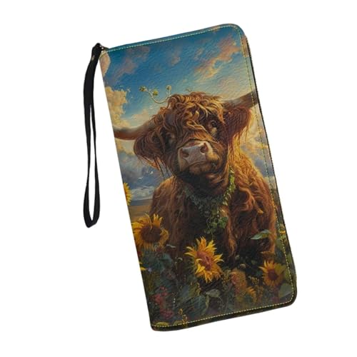 0 Highland Cow Sunflower Sky