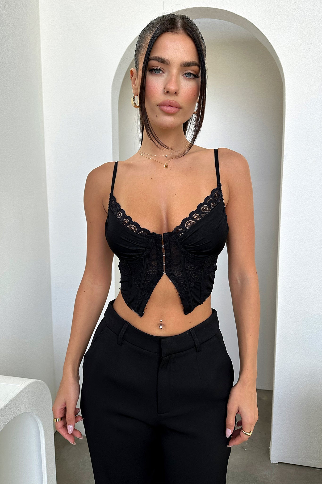 Joelle Women's Black Top - Stylish & Comfortable Blouse for Casual Wear, Office, and Evening Outfits