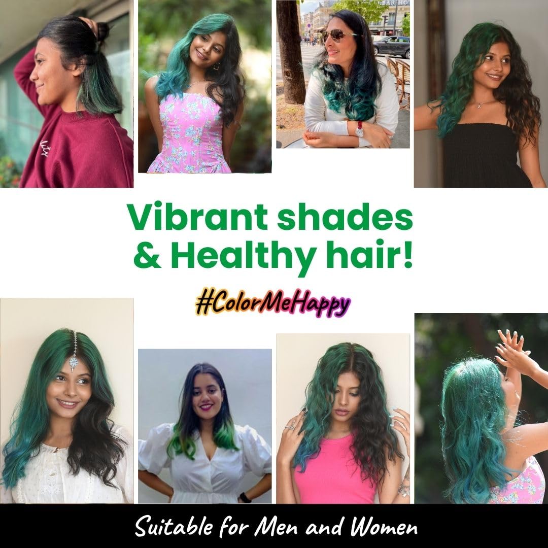 2.Oh! Italian Emerald Green Semi-Permanent Hair Dye Kit with Bleach - Vegan Hair Color with Plex & Argan Oil for Women & Men | DIY Lightening & Highlighting Kit for Bold Fashion Looks & Cosplay Styling