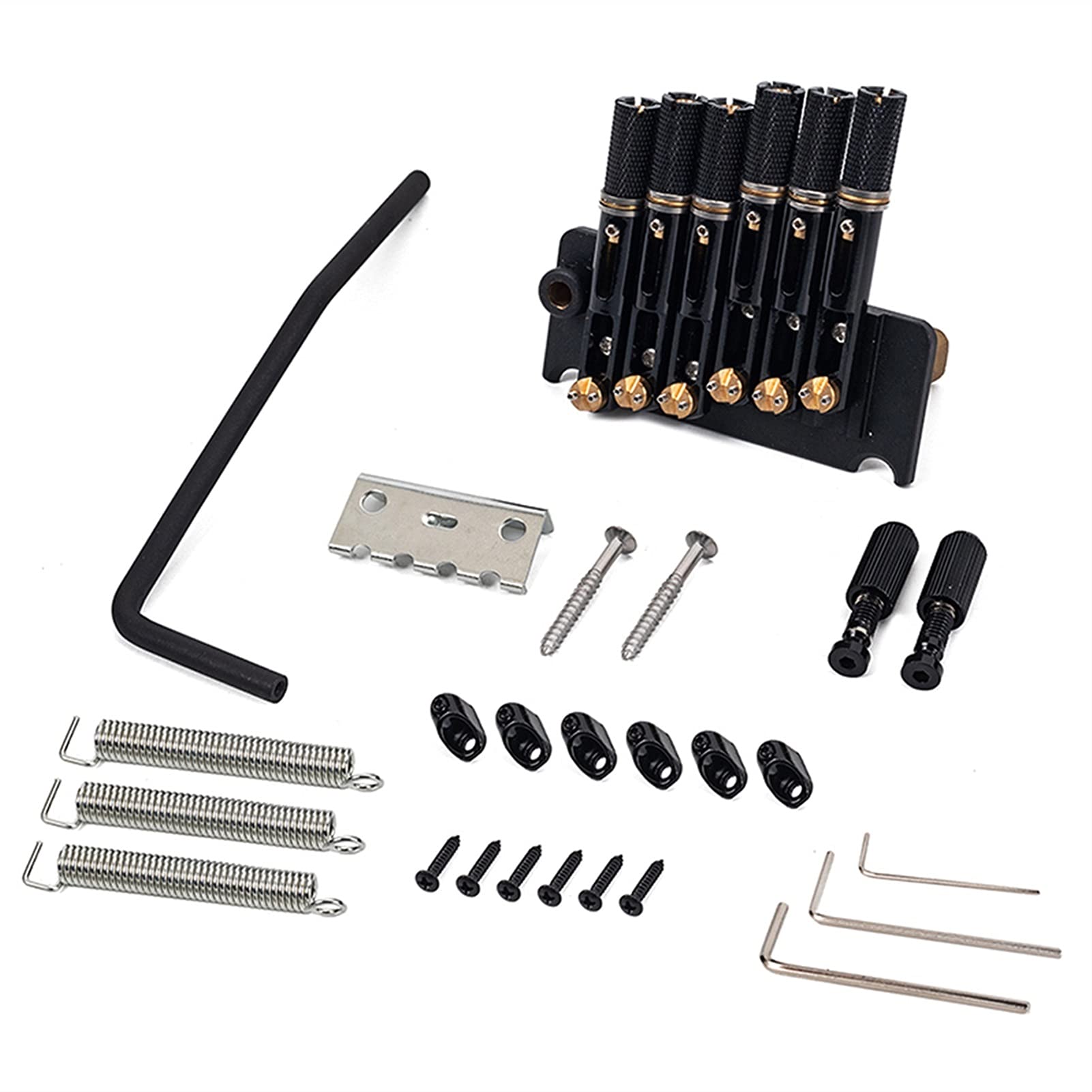 8-String Headless Electric Guitar Bridge Saddle & Tremolo System with Tailpiece - Replacement Guitar Parts for Professional Musicians & Stage Performances