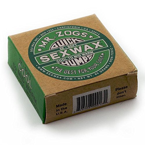Sex Wax Quick Humps Coconut Surf Wax - 3 Pack (Cool to Mid Warm Temperature) for Surfboard Traction & Grip - Perfect for Beach, Waves & Water Sports