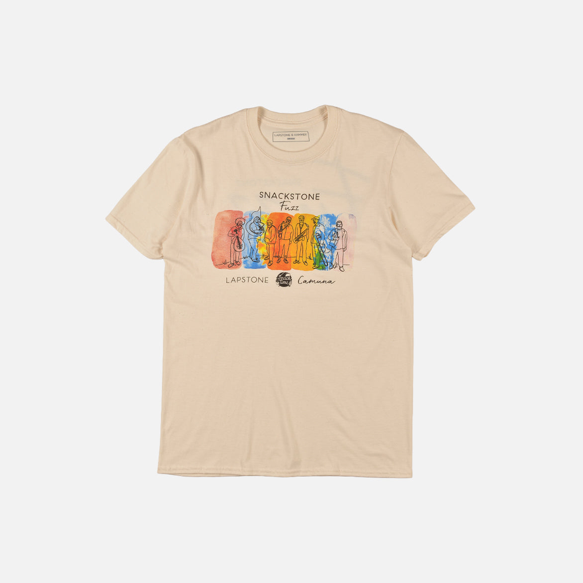 Camuna Cellars x Lapstone Snackstone Fuzz Tee - Natural Cotton T-Shirt for Casual Wear & Street Style | Perfect for Everyday Outfits & Relaxing