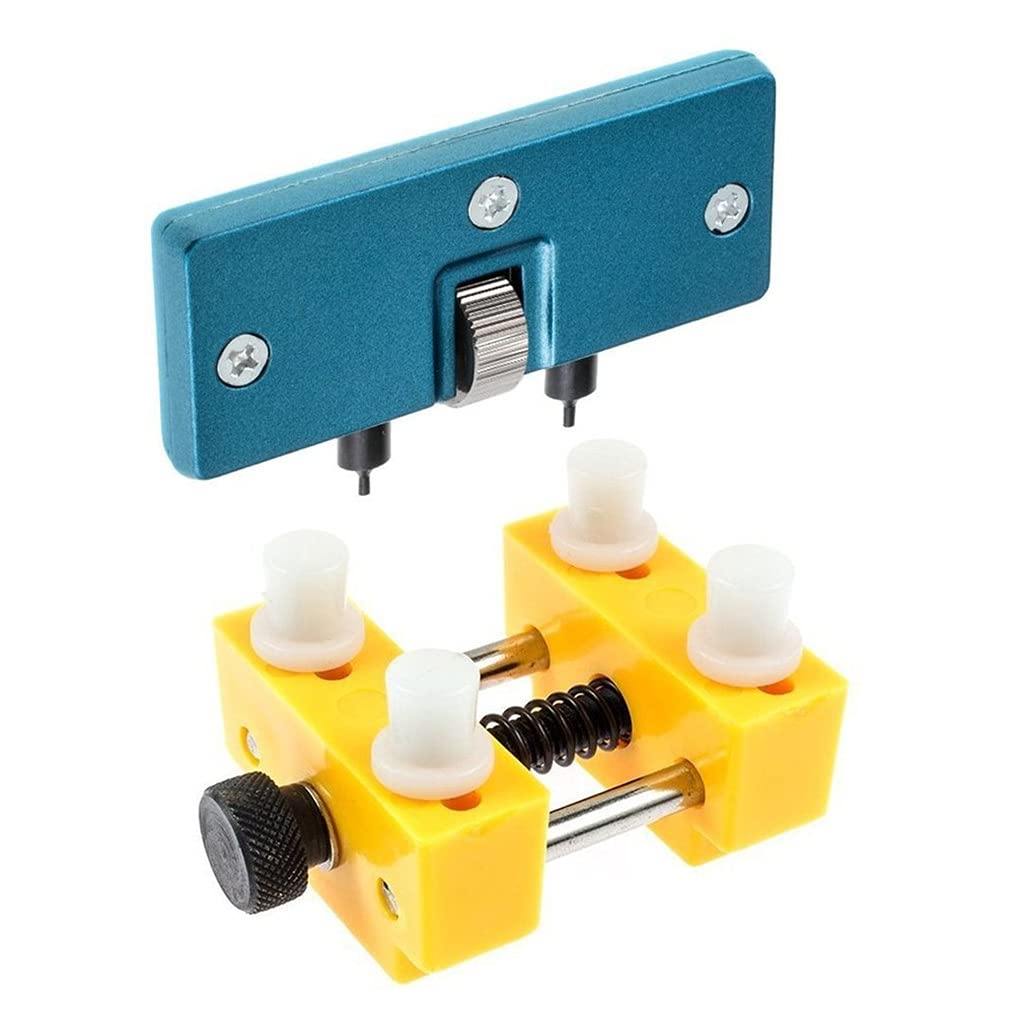 SKREOJF Professional Watch Repair Tool Kit - Adjustable Watch Case Opener, Back Press Closer & Remover for Watchmakers - Perfect for Watch Battery Replacement & Maintenance (Ideal for Jewelers, Watch Repair Shops & DIY Enthusiasts)