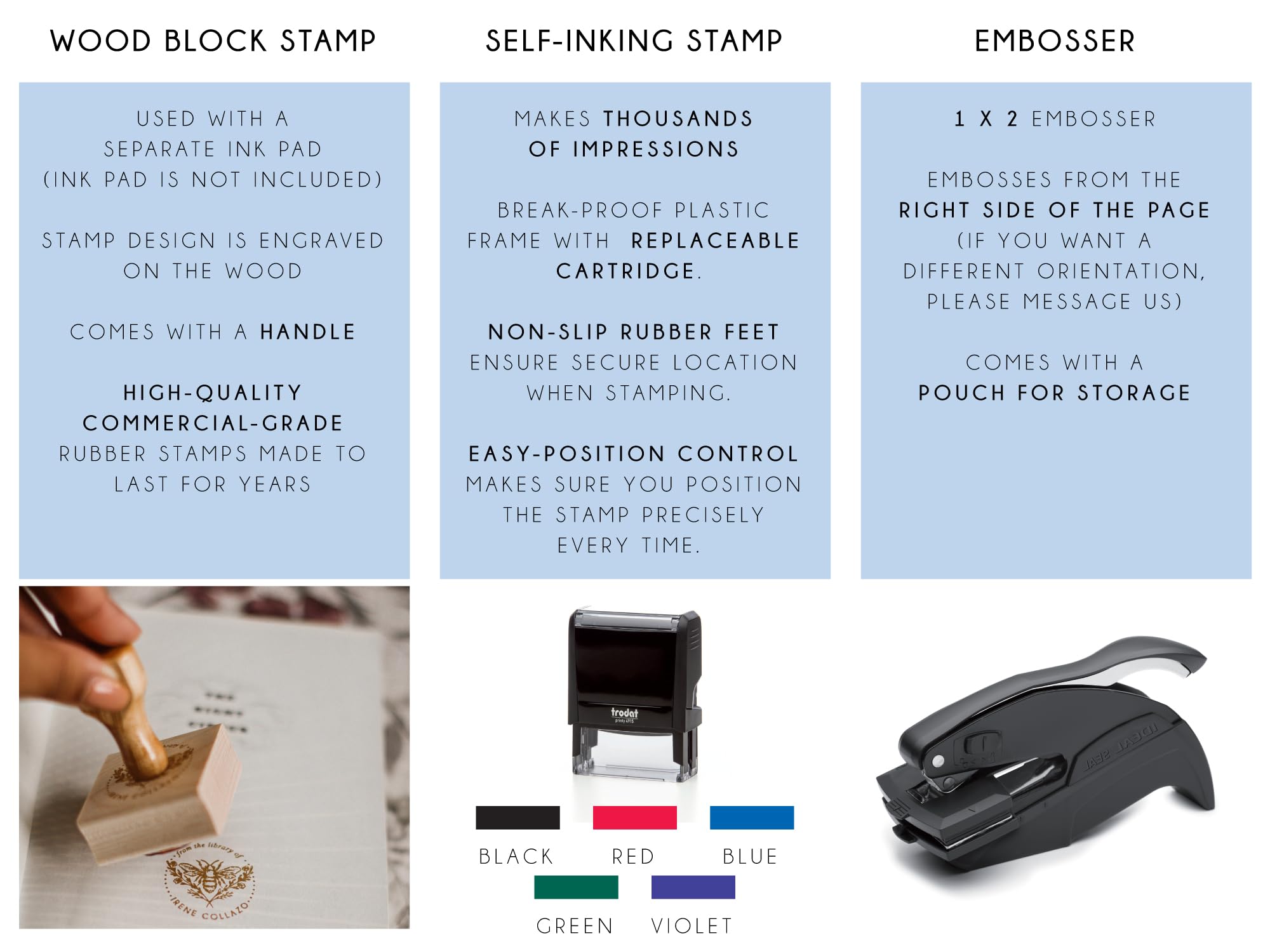 Personalized Rose Terrarium Book Embosser - Custom Rose Book Stamp (1 x 2 inches) - Self Inking Rubber Stamp for Journals, Scrapbooks & Wedding Invitations - Perfect for DIY Crafts & Gift Giving