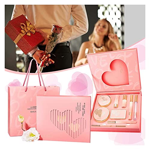 9-Piece Lipstick & Air Cushion Makeup Set - Complete Valentine's Day/520 Gift for Women | Multi-Purpose Cosmetics Kit for Beginners & Professionals | Perfect for Daily Use, Date Night & Special Occasions