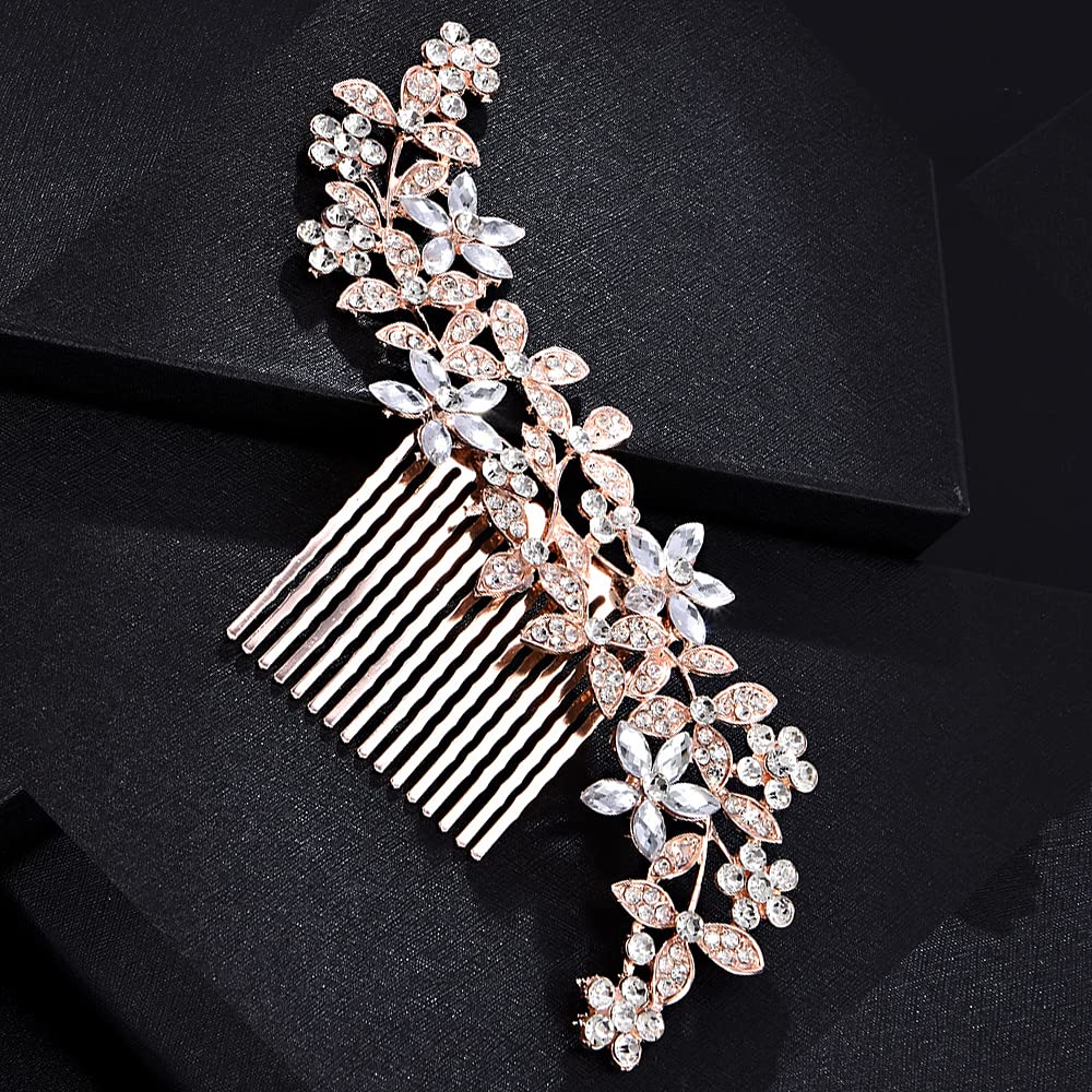Sparkly Silver Crystal Bridal Hair Comb for Wedding & Special Events