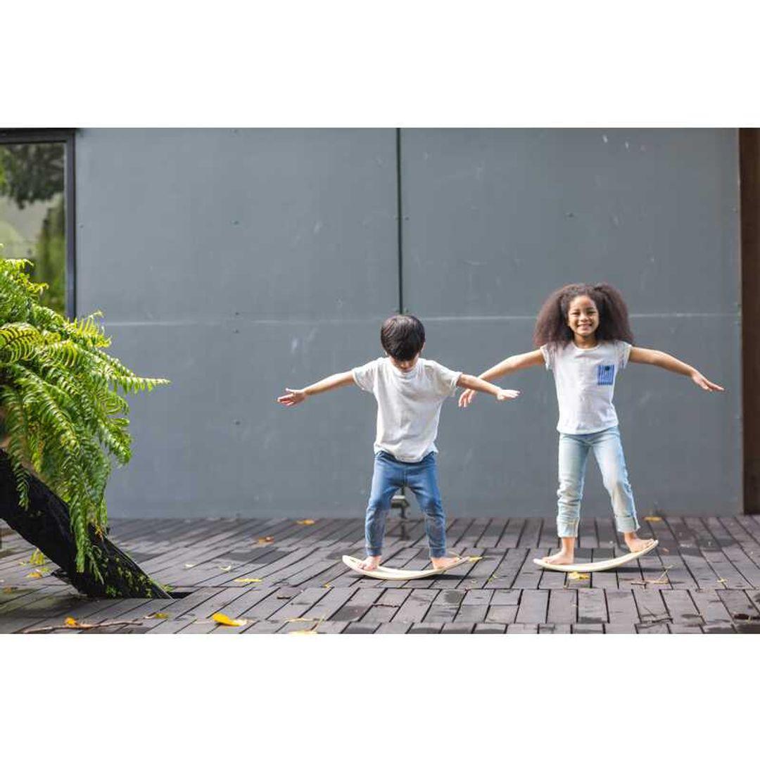 Best Balance Board for Kids - Wooden Wobble Board for Toddlers & Children - Improve Balance & Coordination - Perfect for Indoor Play, Yoga & Sensory Activities