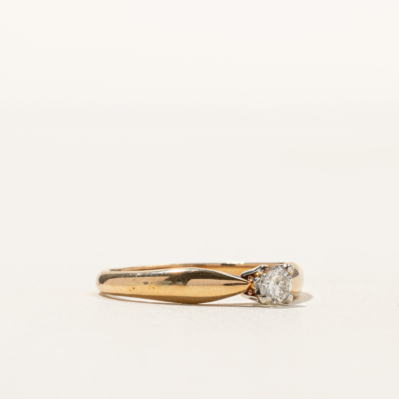0.15ct Solitaire Diamond Ring for Women - Size 6 | Elegant Engagement & Wedding Band | Perfect for Proposals, Anniversaries & Special Occasions
