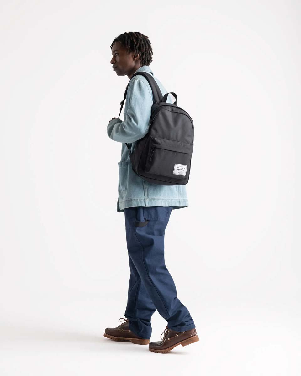 Herschel Classic Backpack - Water-Resistant Laptop Backpack for Men & Women, Moonbeam Color - Perfect for School, Work, Travel & Daily Commute