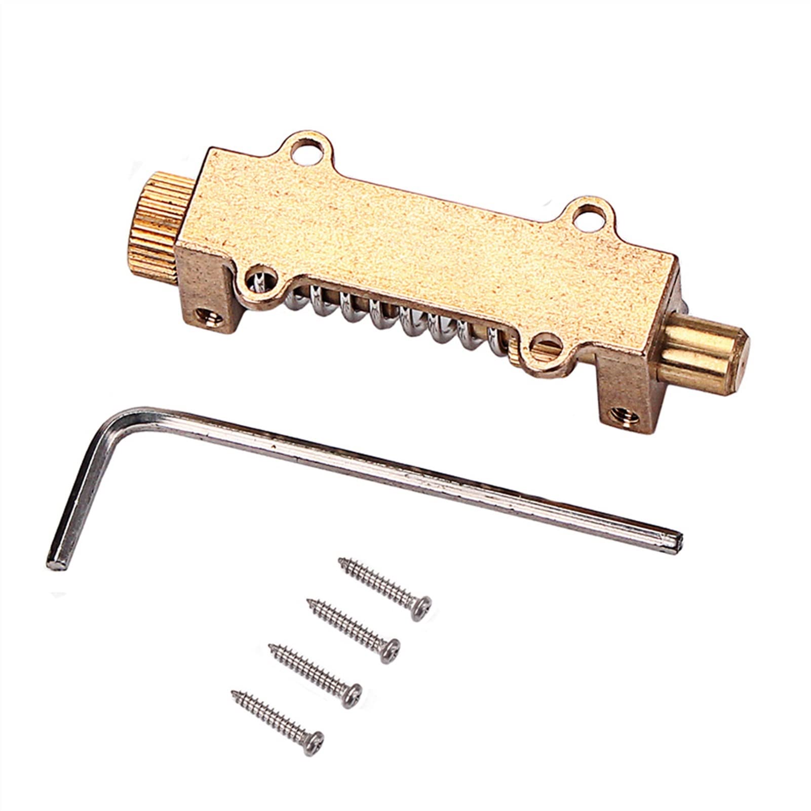 Premium Brass Tremolo Bridge System with Spring Stabilizer for Electric Guitar - High-Quality Guitar Parts Kit for Smooth Vibrato & Stable Tuning - Perfect for Rock, Blues & Metal Performances