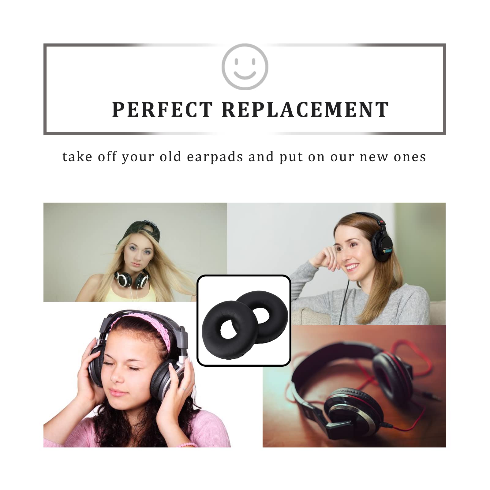 Replacement Ear Pads for Sony XB650BT XB450AP XB550AP - Soft Sponge Cushion with High Elasticity | Comfortable Headset Cover for Gaming, Music & Work