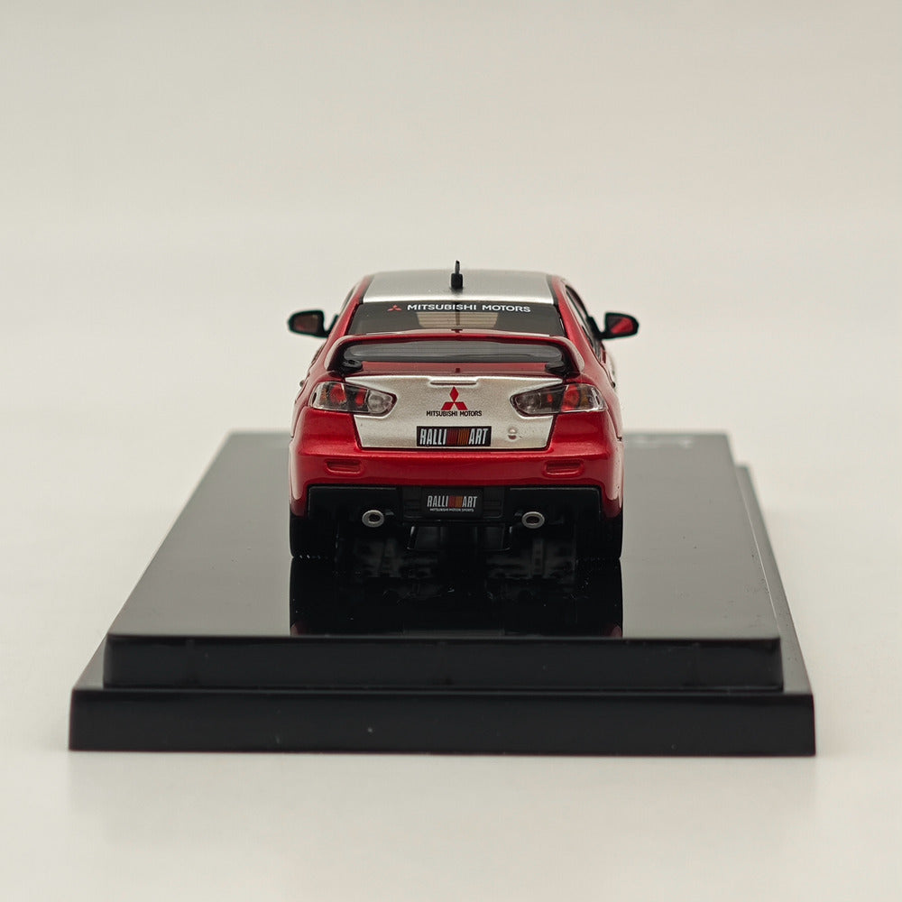 1/64 Scale Hobby Japan Mitsubishi Lancer Evolution X Ralliart Diecast Model Car - Red (HJ644053RB) - Perfect for Collectors, Display, and Racing Enthusiasts