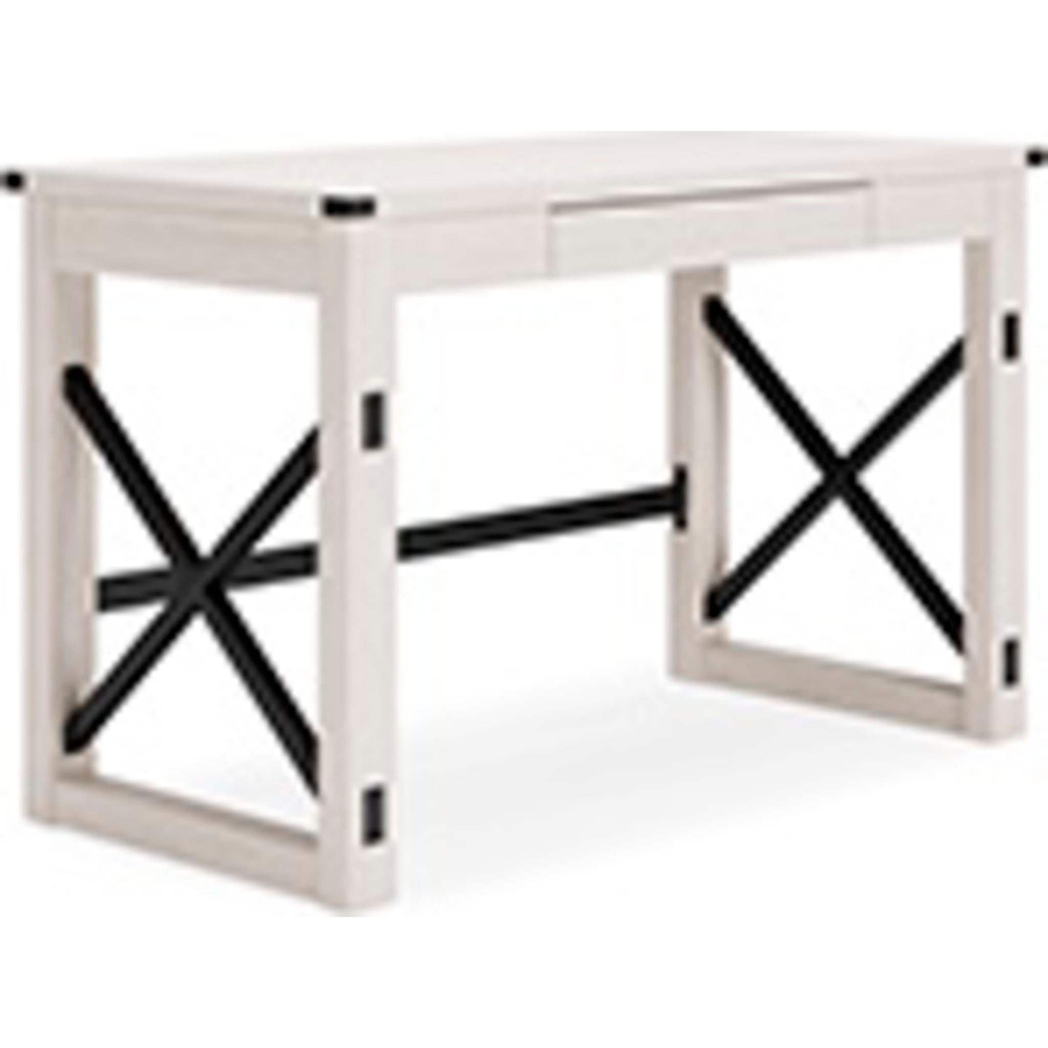 Bayflynn Whitewashed Wooden Desk - Modern Home Office Furniture for Study, Work & Writing