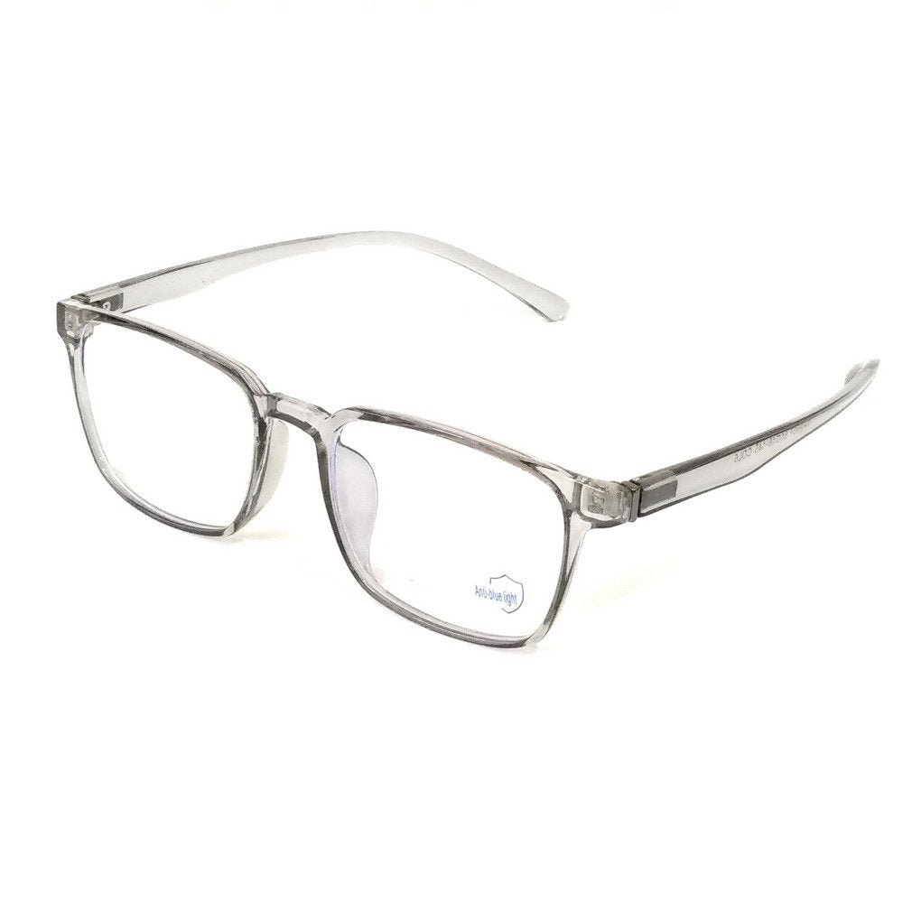 Clear Gray Rectangle Progressive Multifocal Reading Glasses for Men & Women - Computer, Reading & Distance Vision - Lightweight Comfortable Eyewear for Office, Home & Daily Use
