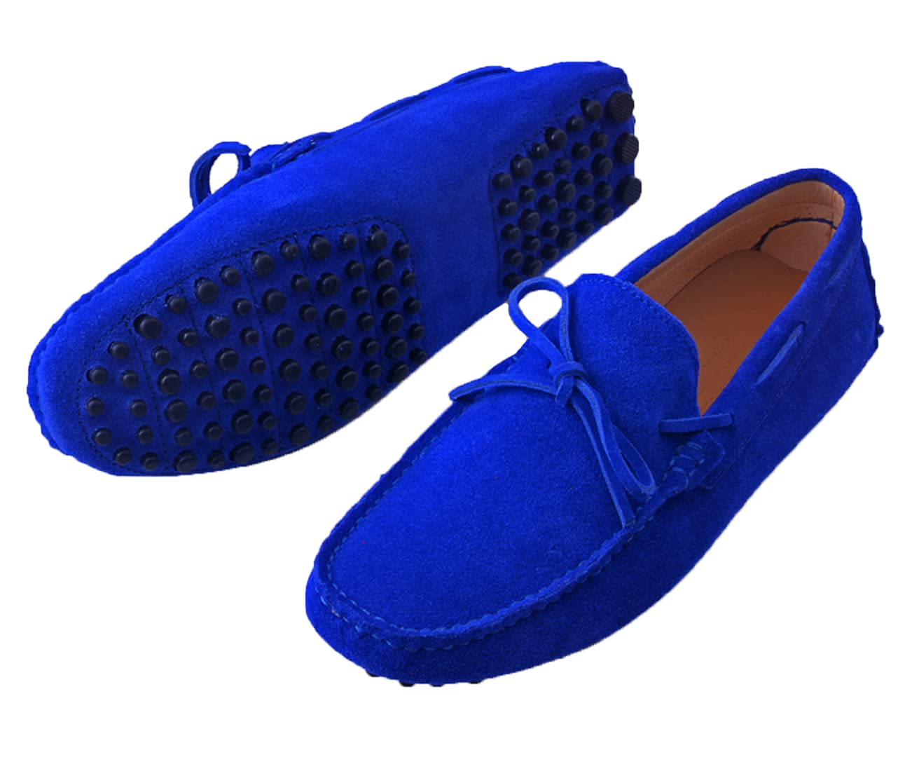 Santimon Men's Penny Loafers - Classic Suede Leather Moccasins Slip-On Shoes for Casual Wear, Driving & Prom | Comfortable & Stylish Men's Footwear for Office, Dating & Special Occasions