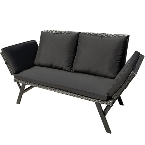 Black Lounger & Black Pillowcase