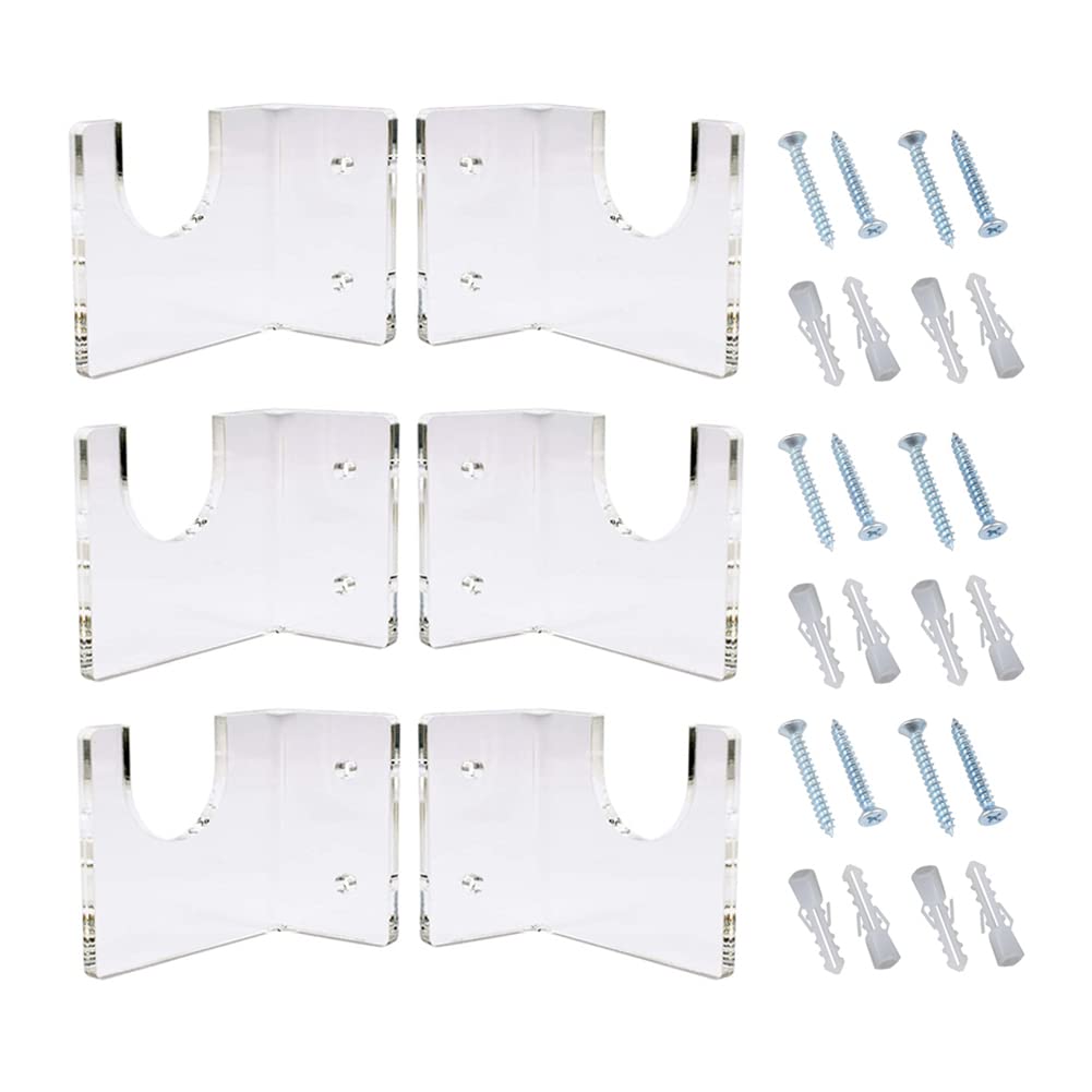 3pcs Fishing Rod Storage Rack - Wall Mount Rod Holder for Fishing Poles, Hiking Sticks & Climbing Wands - Garage Organizer with Adjustable Slots for Any Type of Rod - Perfect for Garage, Basement, or Outdoor Storage