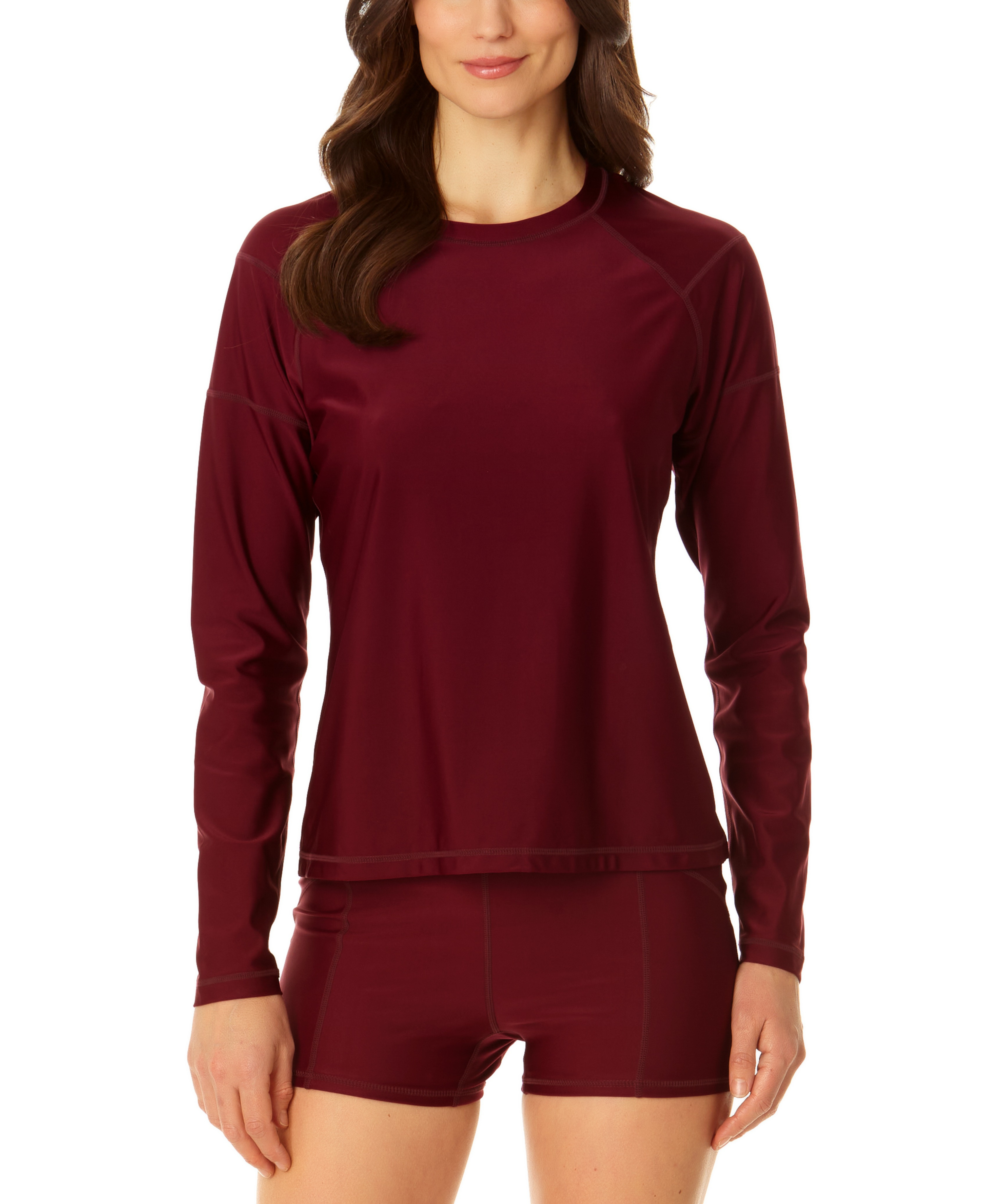 Coppersuit Women's Long Sleeve Rashguard Top - UPF 50+ Sun Protection, Quick Dry Swim Shirt for Surfing, Swimming & Outdoor Activities