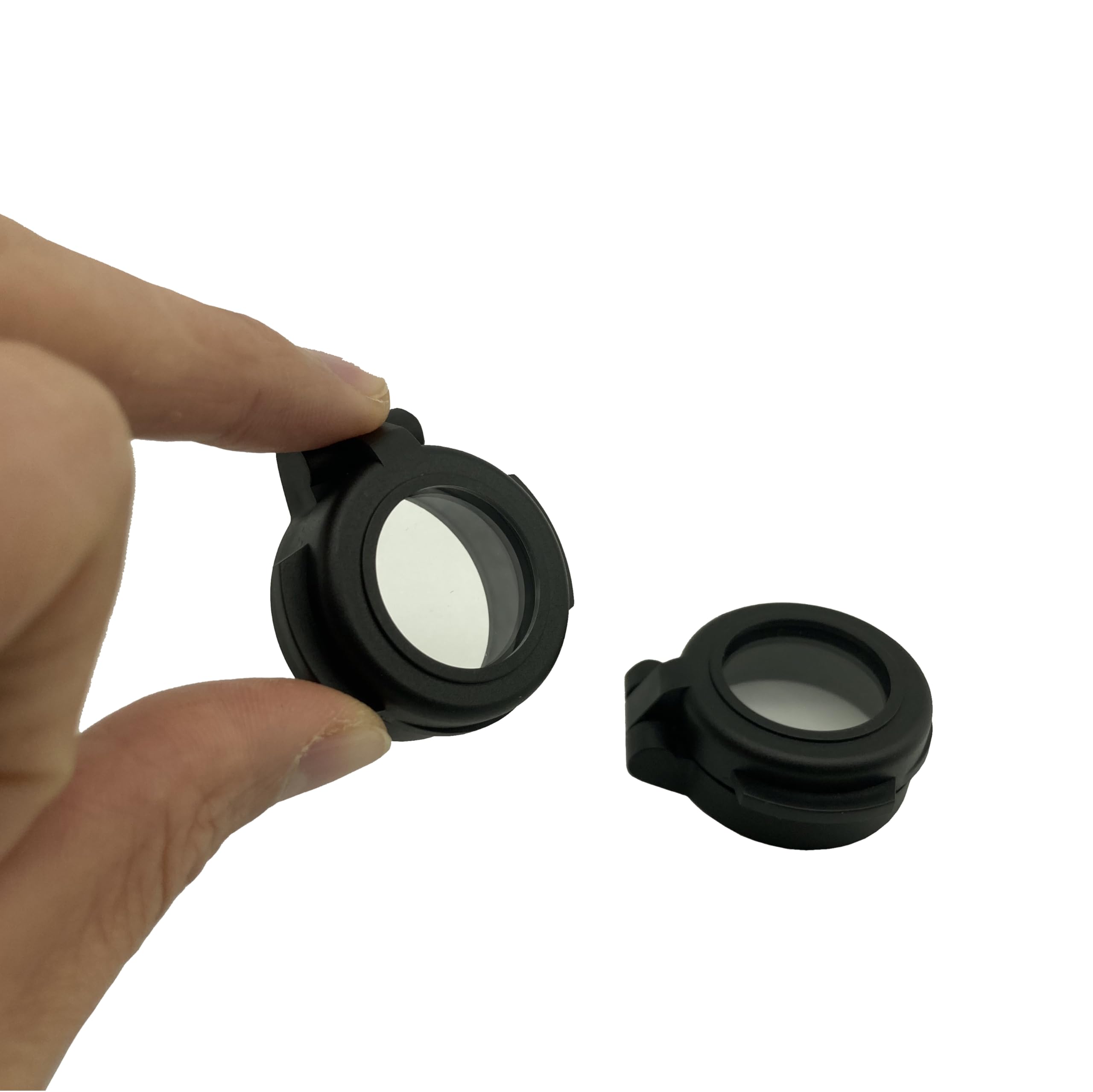 Flip Up Transparent 1x20mm Red Dot Lens Cover - Compatible with Romeo5 & 28mm Outer Diameter Red Dot Sights | Optics Protection for Hunting, Shooting & Tactical Use