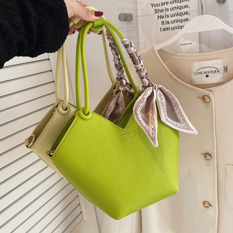 Stylish Women's Crossbody Tote Bag - Fashionable Portable Underarm Purse for Everyday Use | Perfect for Work, Travel & Shopping (Green)