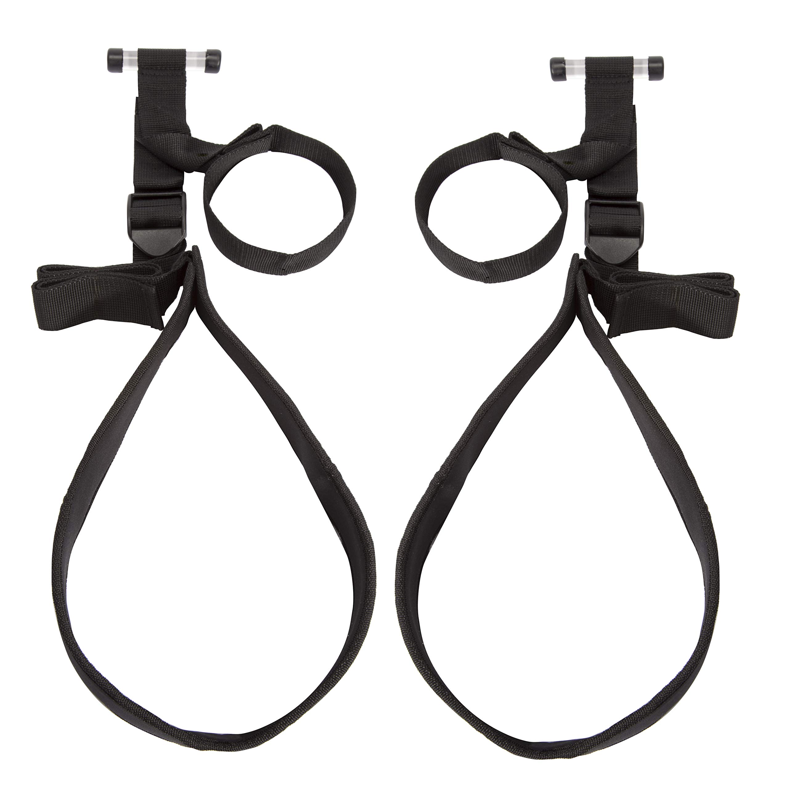 Lovehoney Bondage Boutique 73-Inch Adjustable Over-The-Door Sex Swing for Couples - Strong Support with 31-Inch Thigh Cuffs - Black - Perfect for Bedroom Bondage & Spicing Up Your Love Life