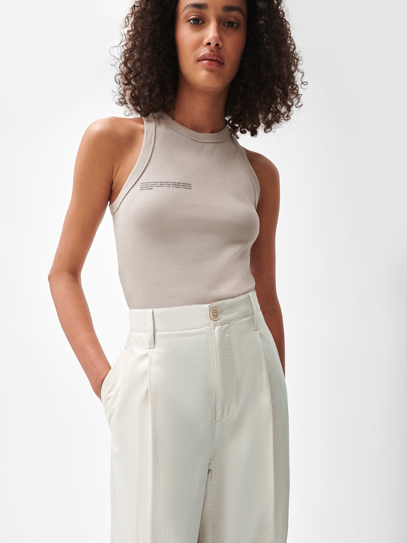 Organic Cotton Linen Pants for Women - Breathable & Comfortable Summer Casual Wear - Perfect for Beach, Yoga & Lounge