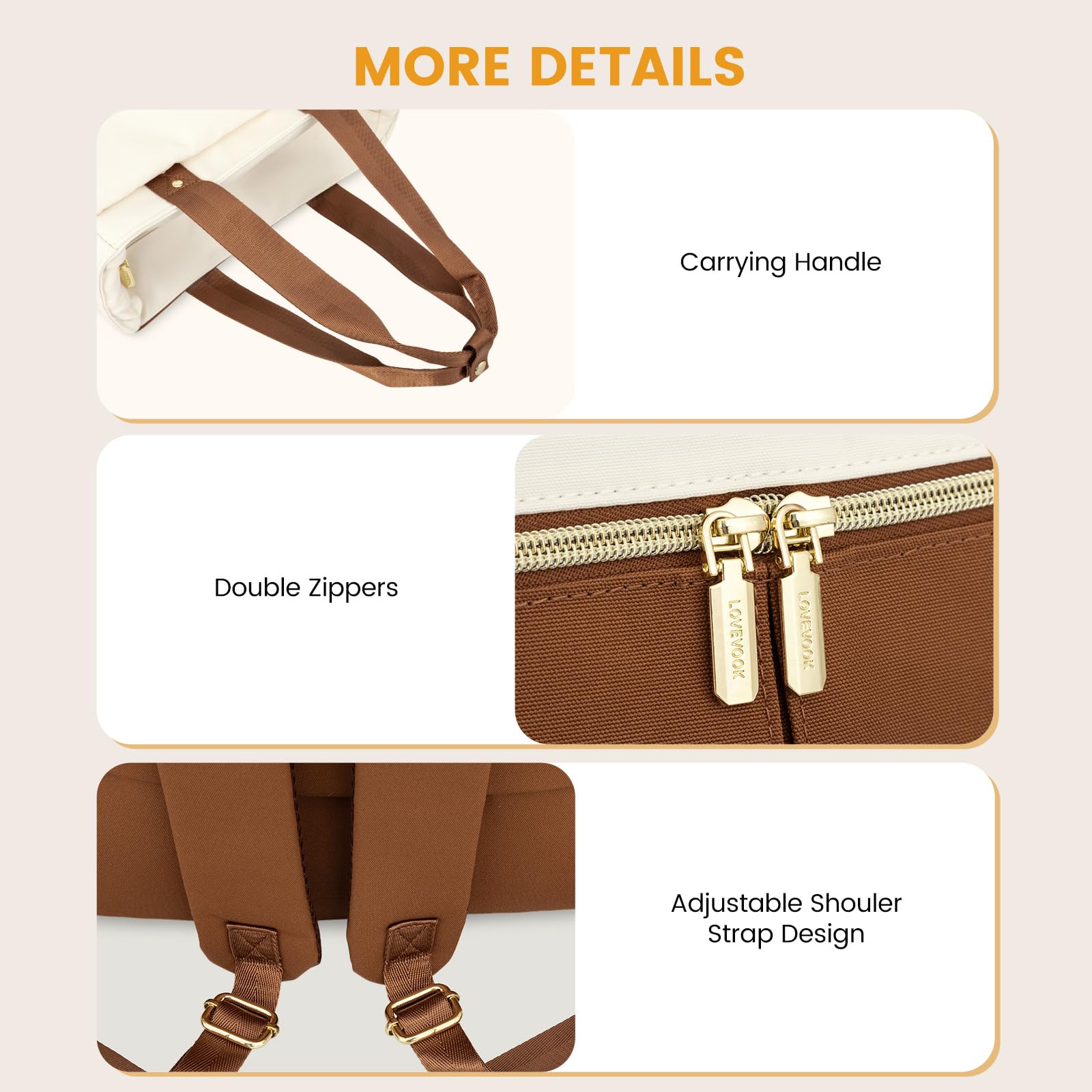 LOVEVOOK Multifunctional Diaper Backpack for Moms - Insulated Pockets, Changing Pad & Pacifier Case - Large Anti-Theft Baby Bag for Boys & Girls - Perfect for Travel, Daycare & Family Outings