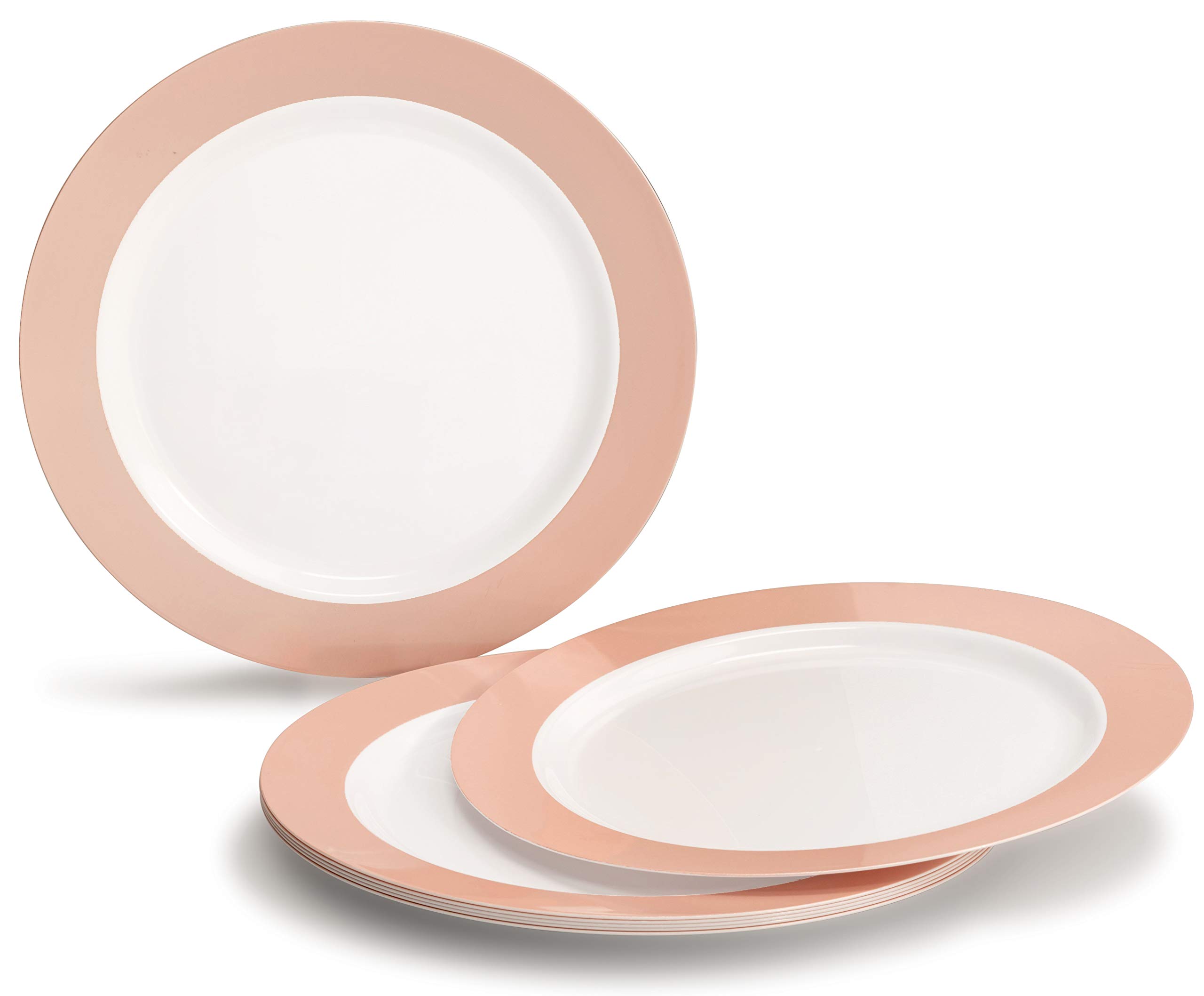 60 Pack Disposable Plastic Plates 7.5