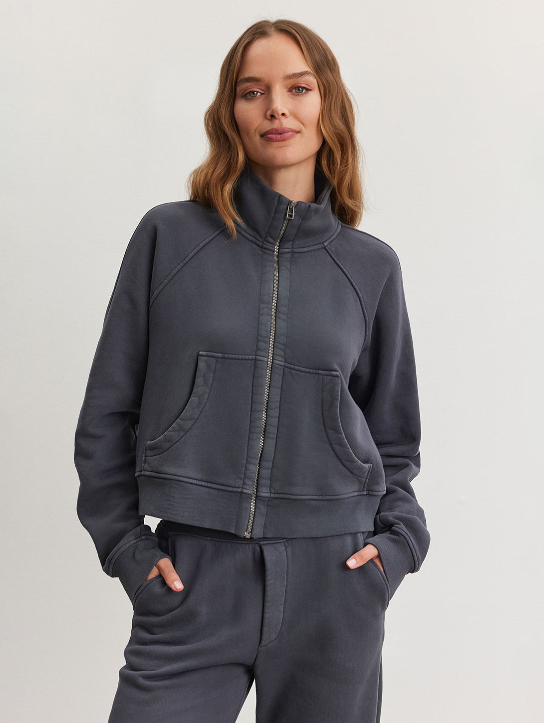 Cecilia Zip Sweatshirt for Women - Soft Ash Gray Pullover Hoodie | Casual Loungewear, Outdoor Activities & Workout Essentials