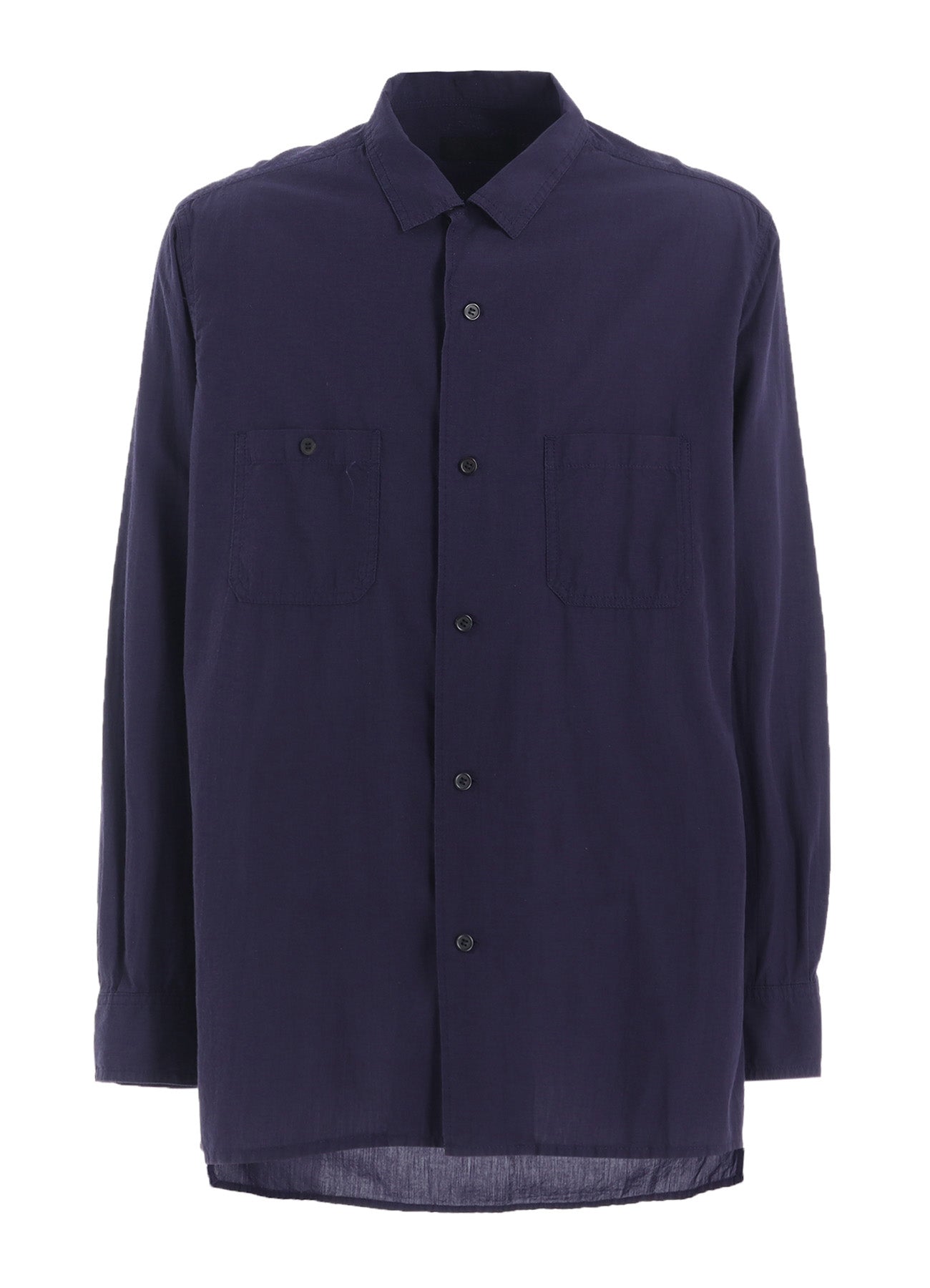 Premium Loose Fit Chambray Broadcloth Shirt for Men - Comfortable Open Collar Casual Shirt for Work, Travel & Everyday Wear