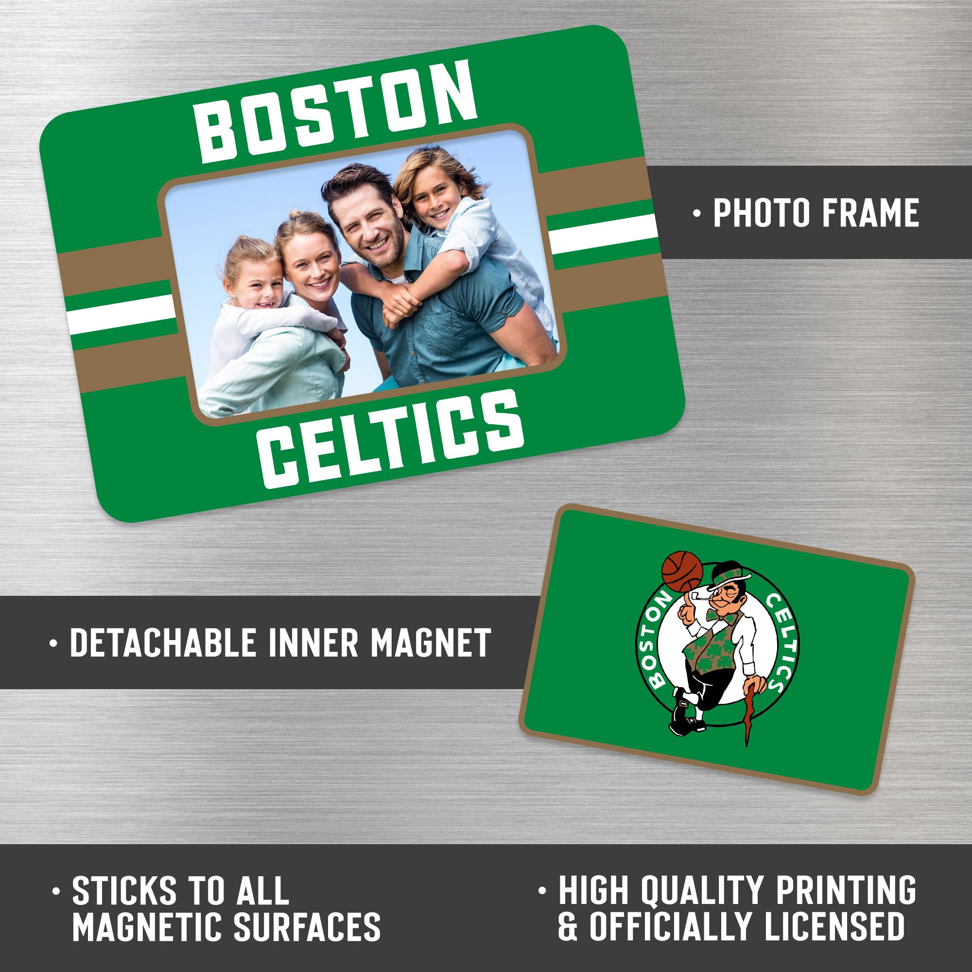 NBA Basketball Stripes Magnetic Picture Frame & Magnet Set (5