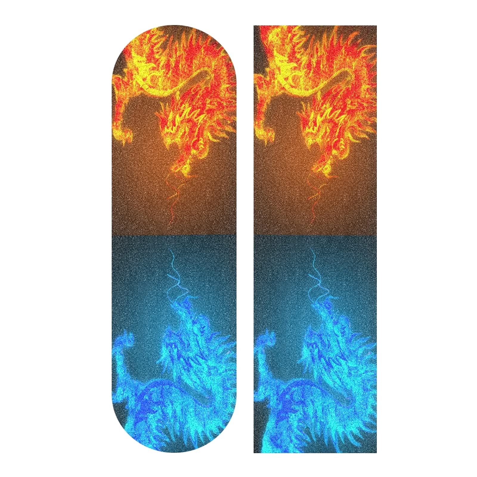 Krafig Dragon Fire Ice Skateboard Grip Tape - 9